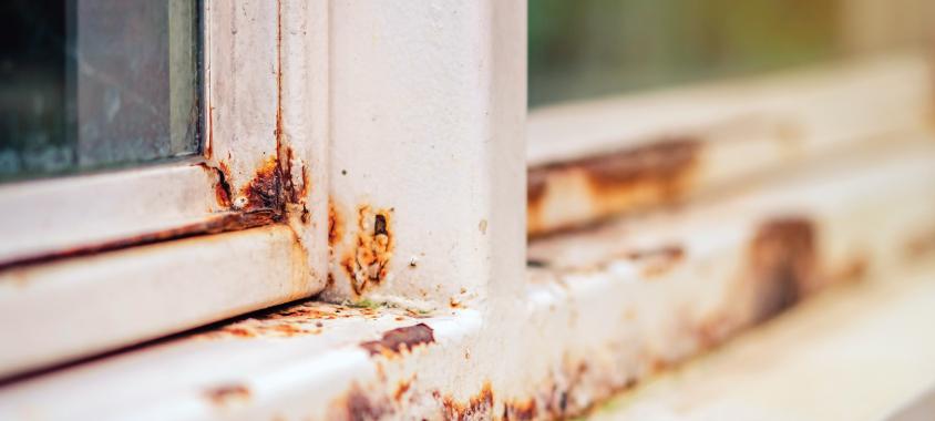 Corrosion on window